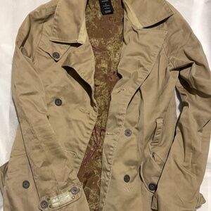 Rare VTG Oakley 2008 MTN DIV Trench Coat -Paisley Lining - XS